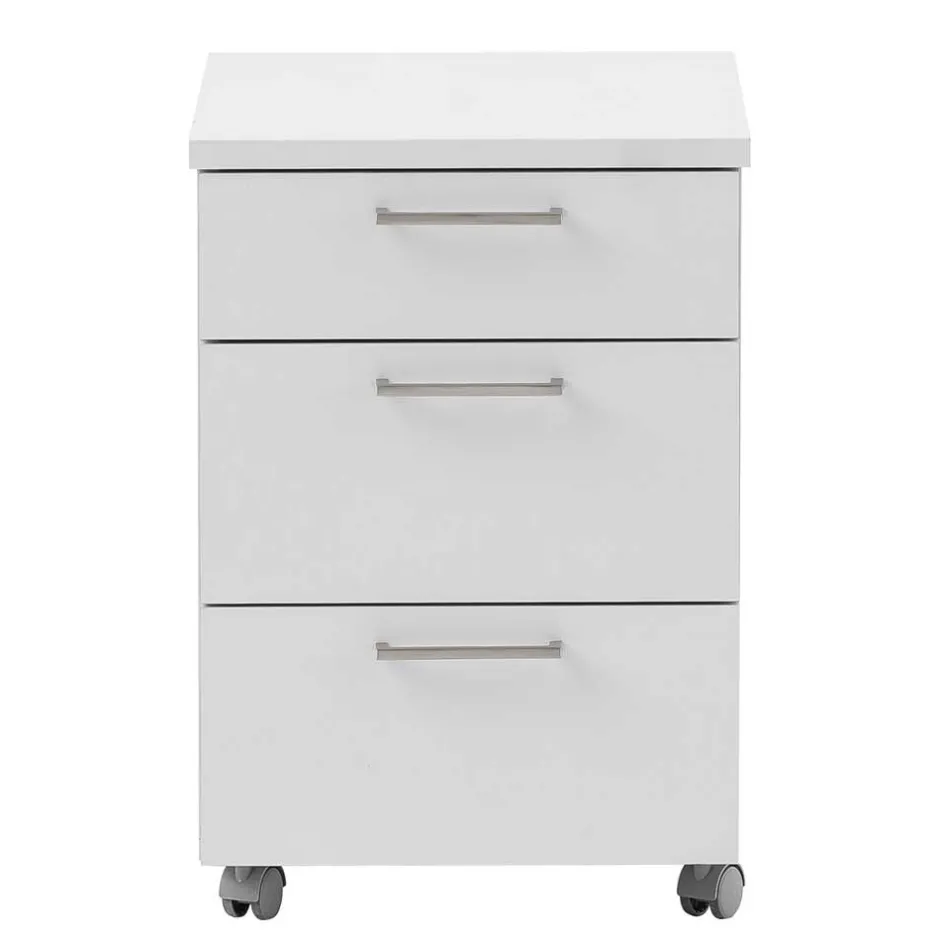 Schreibtisch Rollcontainer in Lichtgrau 41x60x50 - Bowsla^Wohnen