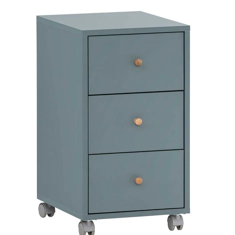 Schreibtisch Rollcontainer in Petrol - Baiamare^Wohnen Online