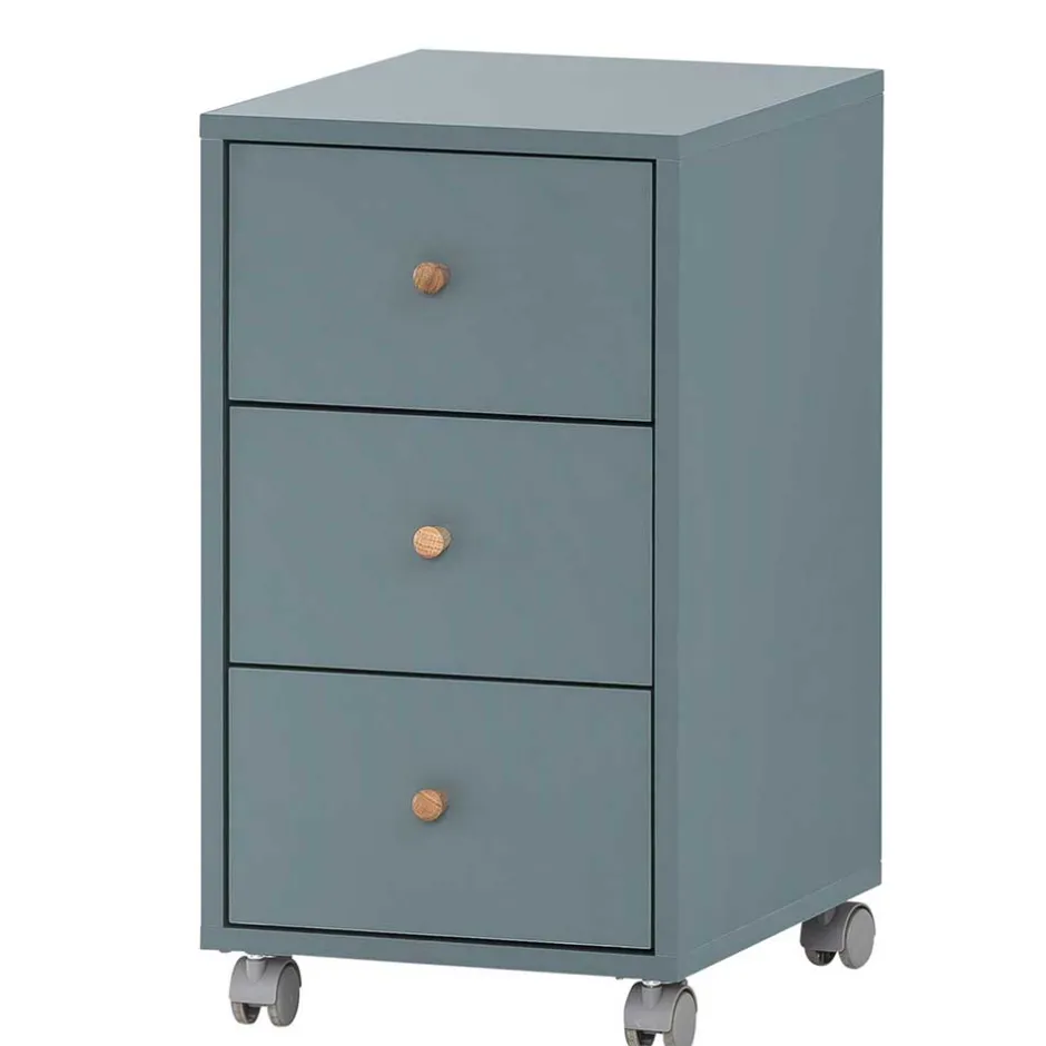 Schreibtisch Rollcontainer in Petrol - Baiamare^Wohnen Online