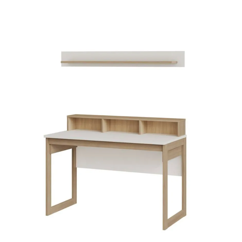 Wohnen Schreibtisch und Wandboard Set - Ovidio (zweiteilig)