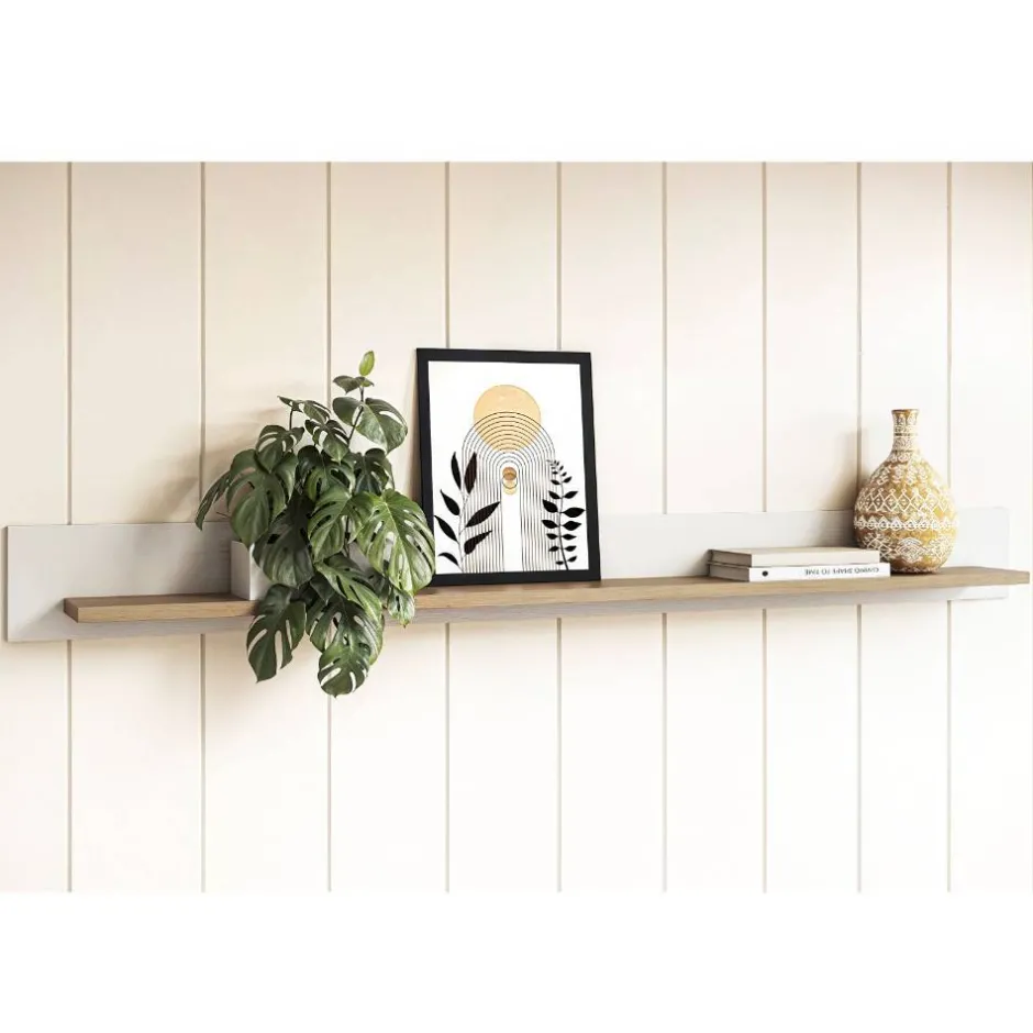 Wohnen Schreibtisch und Wandboard Set - Ovidio (zweiteilig)