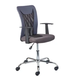 Wohnen Schreibtischstuhl aus Kunstleder & Mesh - Neluna