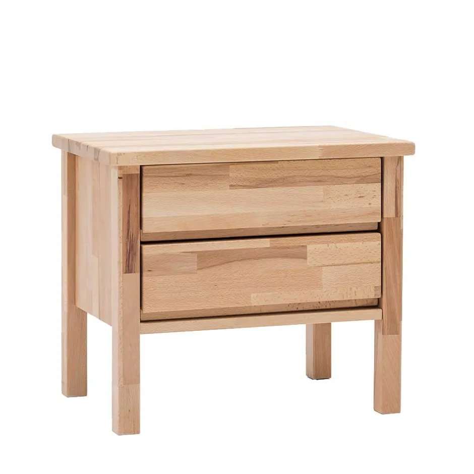 Wohnen Schubladen Nachtschrank Emena aus Massivholz Kernbuche