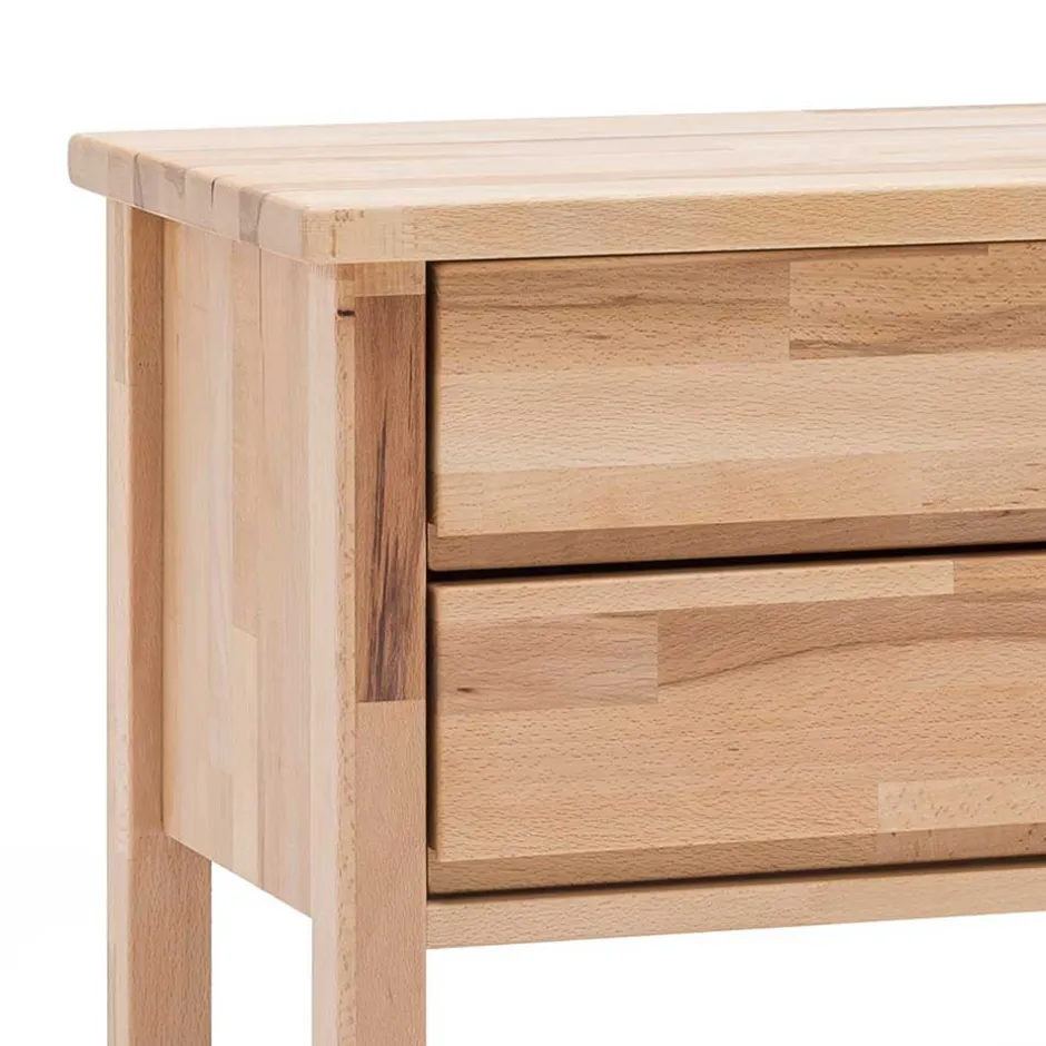 Wohnen Schubladen Nachtschrank Emena aus Massivholz Kernbuche