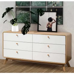 6-Schubladen-Kommode im Scandi Chic - Jendren^Wohnen Outlet