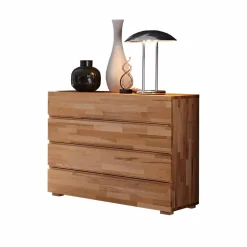 Wohnen Schubladenkommode Nesmina in Kernbuche massiv