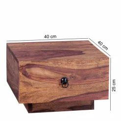 Schubladen-Nachttisch Hoslo quadratisch 40x40cm^Wohnen Online