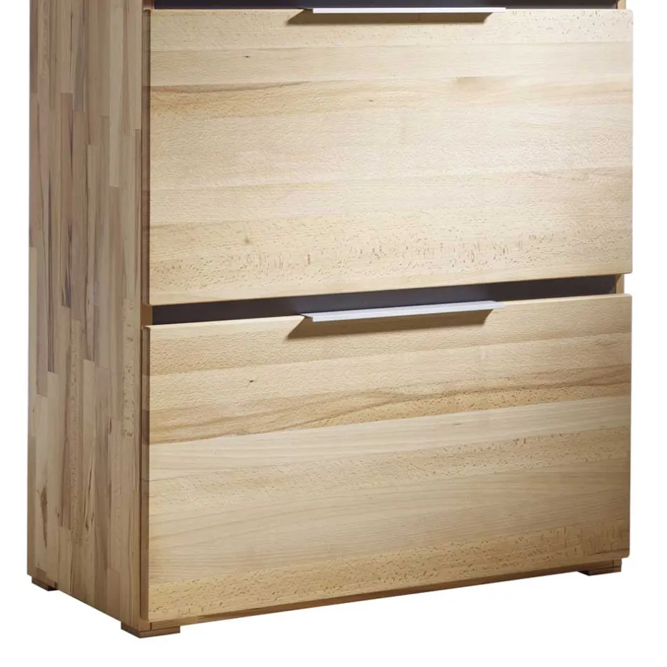 Schuh Klappenschrank Leyrina aus Kernbuche massiv geölt^Wohnen Outlet