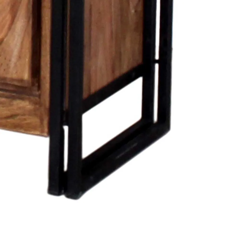 Wohnen Schuh Klappenschrank Mendoza aus Akazie Massivholz