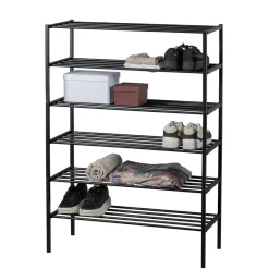 Schuh Metallregal mit sechs Schuhgittern - Cemido^Wohnen