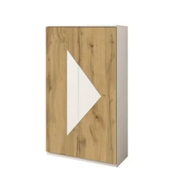 Schuh Schrank in Wildeiche Dekor & Weiß - Fun^Wohnen Outlet