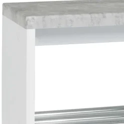 Schuhbank in Beton Dekor & Weiß - Elbe^Wohnen Discount