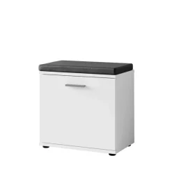 Wohnen Schuhbank in Weiß mit Schwarz - Massa