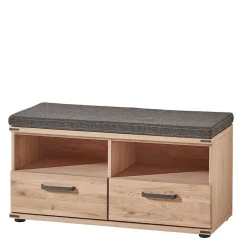 Schuhbank in Wildeiche & Graubraun - Konvava^Wohnen Clearance