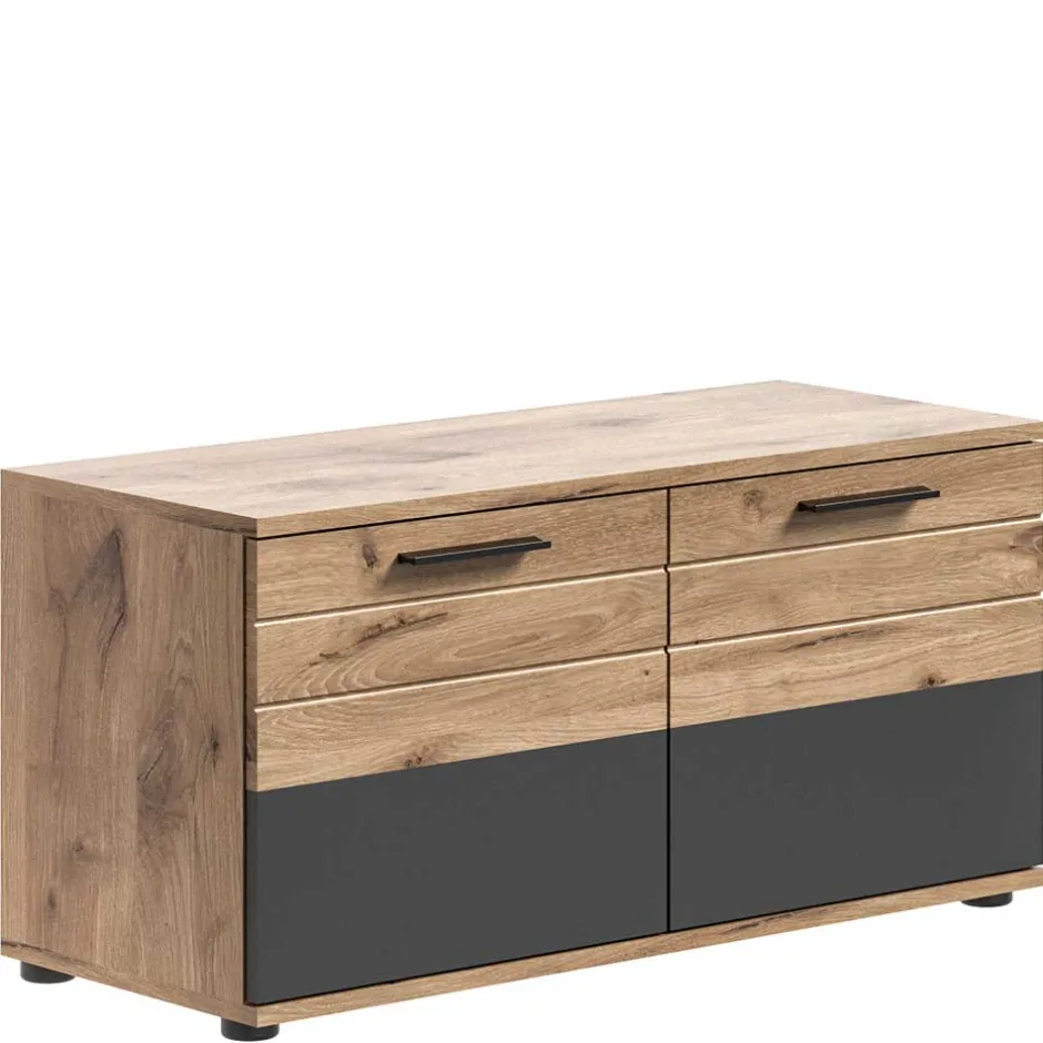 Schuhbank in Wildeiche & Grau 90 cm - Catamaron^Wohnen Best