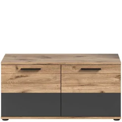 Schuhbank in Wildeiche & Grau 90 cm - Catamaron^Wohnen Best