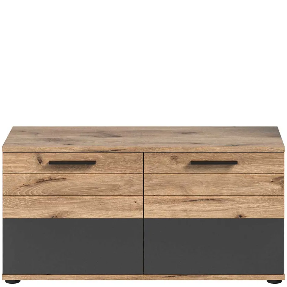 Schuhbank in Wildeiche & Grau 90 cm - Catamaron^Wohnen Best