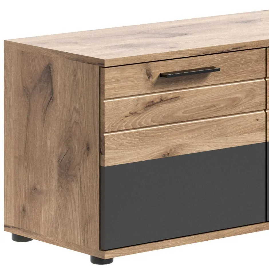 Schuhbank in Wildeiche & Grau 90 cm - Catamaron^Wohnen Best