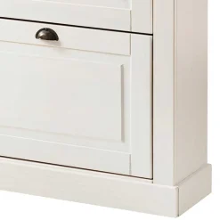 Schuhkipper in Weiß mit Grau - Lucasario^Wohnen