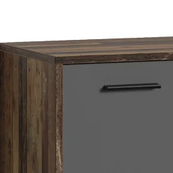 Schuh-Kommode in Anthrazit und Altholz NB - Oktaria^Wohnen Outlet