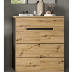 Schuhkommode in Wildeiche mit Grau - Norja^Wohnen Online