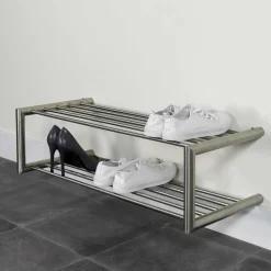 Schuhregal für die Wandmontage aus Edelstahl - Sipano^Wohnen Online