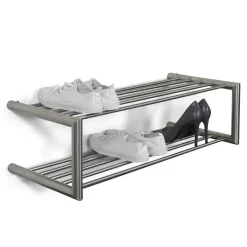 Schuhregal für die Wandmontage aus Edelstahl - Sipano^Wohnen Online