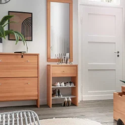 Schuhregal mit Schublade und 2 Ablagen - Shimousa^Wohnen Outlet