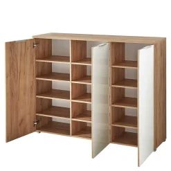 Wohnen Schuhschrank & Wandspiegel Set Reestyl in Eiche Dekor (zweiteilig)