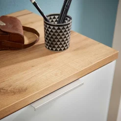 Wohnen Schuhschrank & Wandspiegel Set Reestyl in Eiche Dekor (zweiteilig)