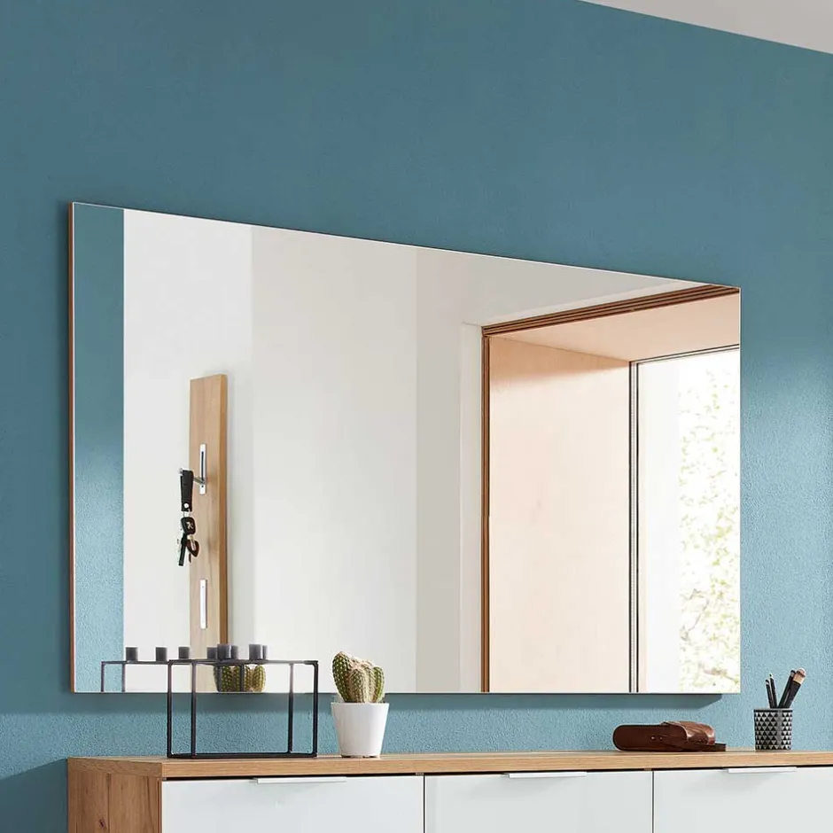 Wohnen Schuhschrank & Wandspiegel Set Reestyl in Eiche Dekor (zweiteilig)