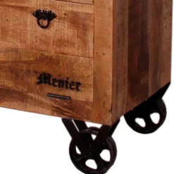 Schuhschrank aus Recyclingholz & Metall - Indri^Wohnen Outlet