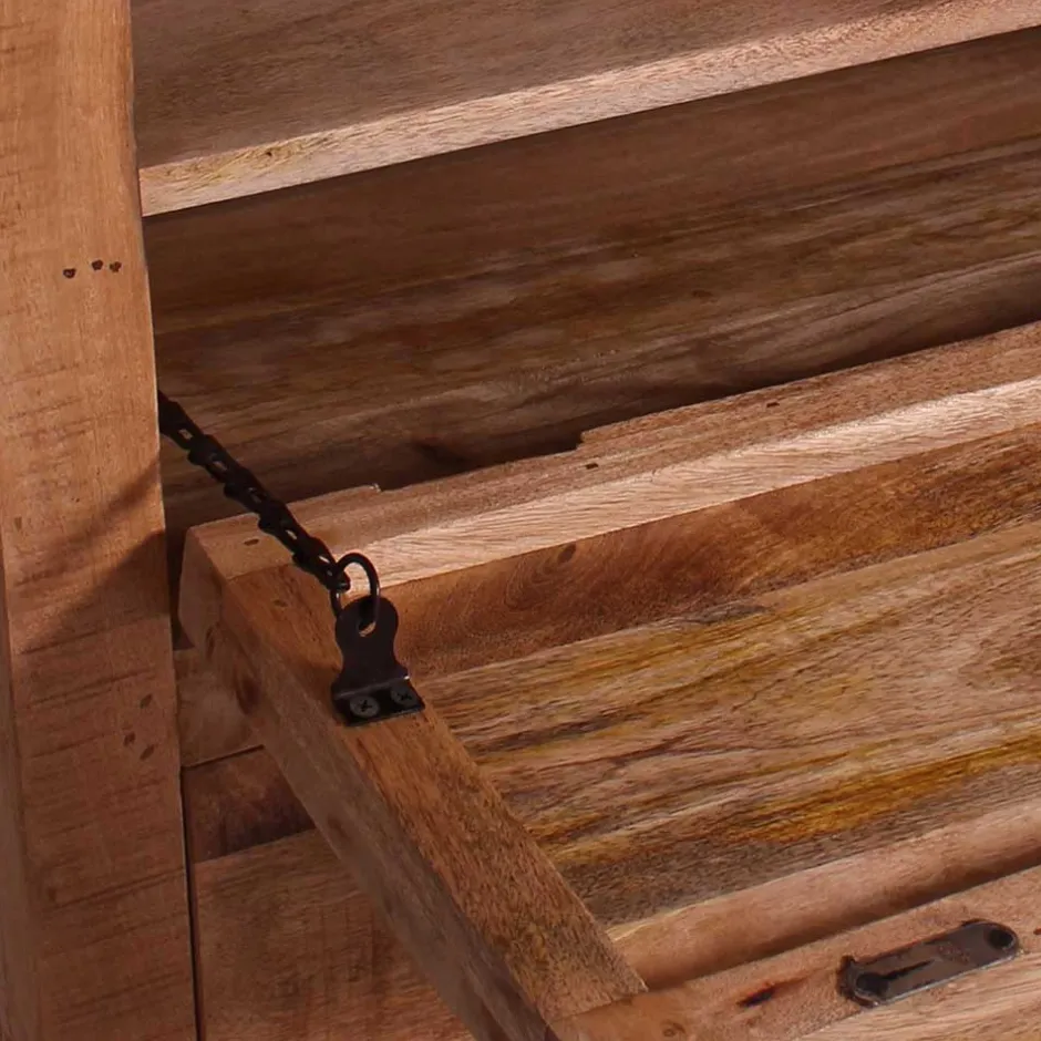 Schuhschrank aus Recyclingholz & Metall - Indri^Wohnen Outlet