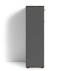 Wohnen Schuhschrank in Anthrazit und Altholz Optik - Vlatu