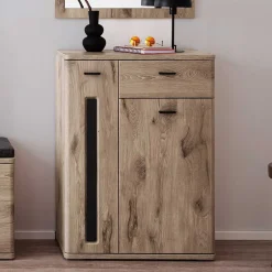 Schuhschrank in Wildeiche Optik & Grau - Baiamare^Wohnen Online