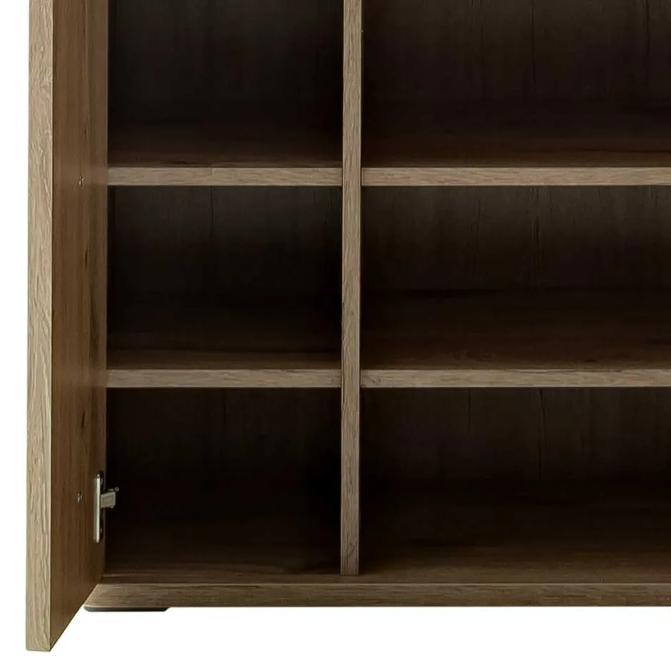 Schuhschrank in Wildeiche Optik & Grau - Baiamare^Wohnen Online