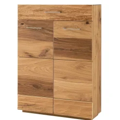 Schuhschrank mit Front Balkeneiche Furnier Macusos seidenmatt lackiert^Wohnen Outlet