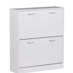 Schuhschrank mit zwei Klappen in Weiß - Aventi^Wohnen Online