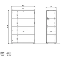 Wohnen Schuhschrank und Spiegel Set - Cooking (zweiteilig)