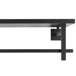 Schwarze Design Wandgarderobe modern - Unesc^Wohnen Online