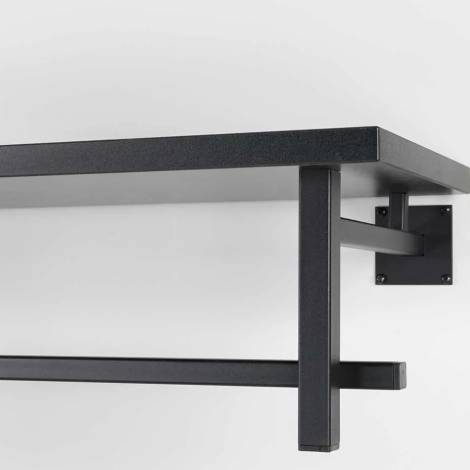 Schwarze Design Wandgarderobe modern - Unesc^Wohnen Online
