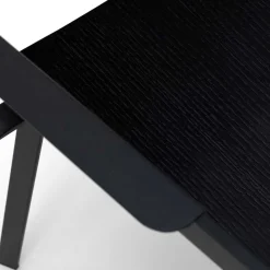 Wohnen Schwarze Designstühle mit Armlehnen - Lejadro (4er Set)