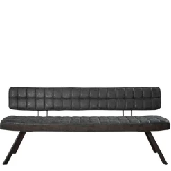 Schwarze Esszimmerbank mit Lehne - Jaitur^Wohnen Best