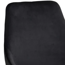 Schwarze Esszimmerstühle aus Samt - Cartoon (2er Set)^Wohnen Clearance