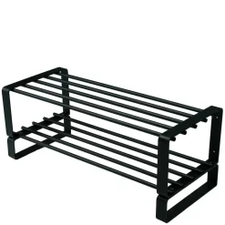 Wohnen Schwarze Garderobe & Schuhregal - Satroni II (zweiteilig)