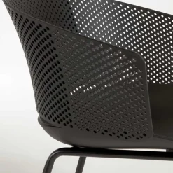 Schwarze Gartenstühle modern - Donzai (4er Set)^Wohnen Discount