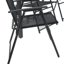 Schwarze Garten-Tischgruppe Set - Leni (siebenteilig)^Wohnen Sale