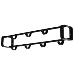 Schwarze Kompakt-Garderobe mit 7 Haken - Satroni^Wohnen Best