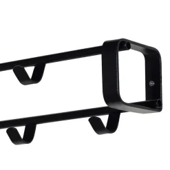 Schwarze Kompakt-Garderobe mit 7 Haken - Satroni^Wohnen Best