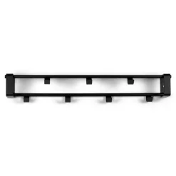 Schwarze Kompakt-Garderobe mit 7 Haken - Satroni^Wohnen Best